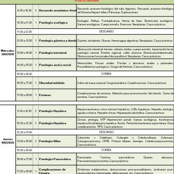 Codificación con CIE 10 de diagnósticos y procedimientos de gastroenterología, y patología Hepato-bilio-pancreática 2026 - 4ª edición: Miércoles 3 y Jueves 4 de Junio